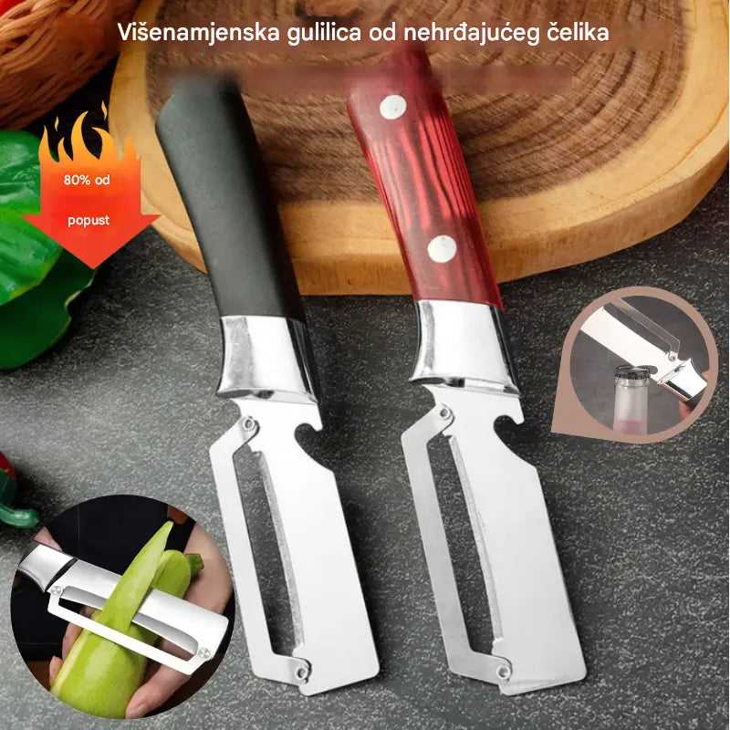 💥2 komada za 18 €💥🔪Višenamjenska gulilica od nehrđajućeg čelika🧅