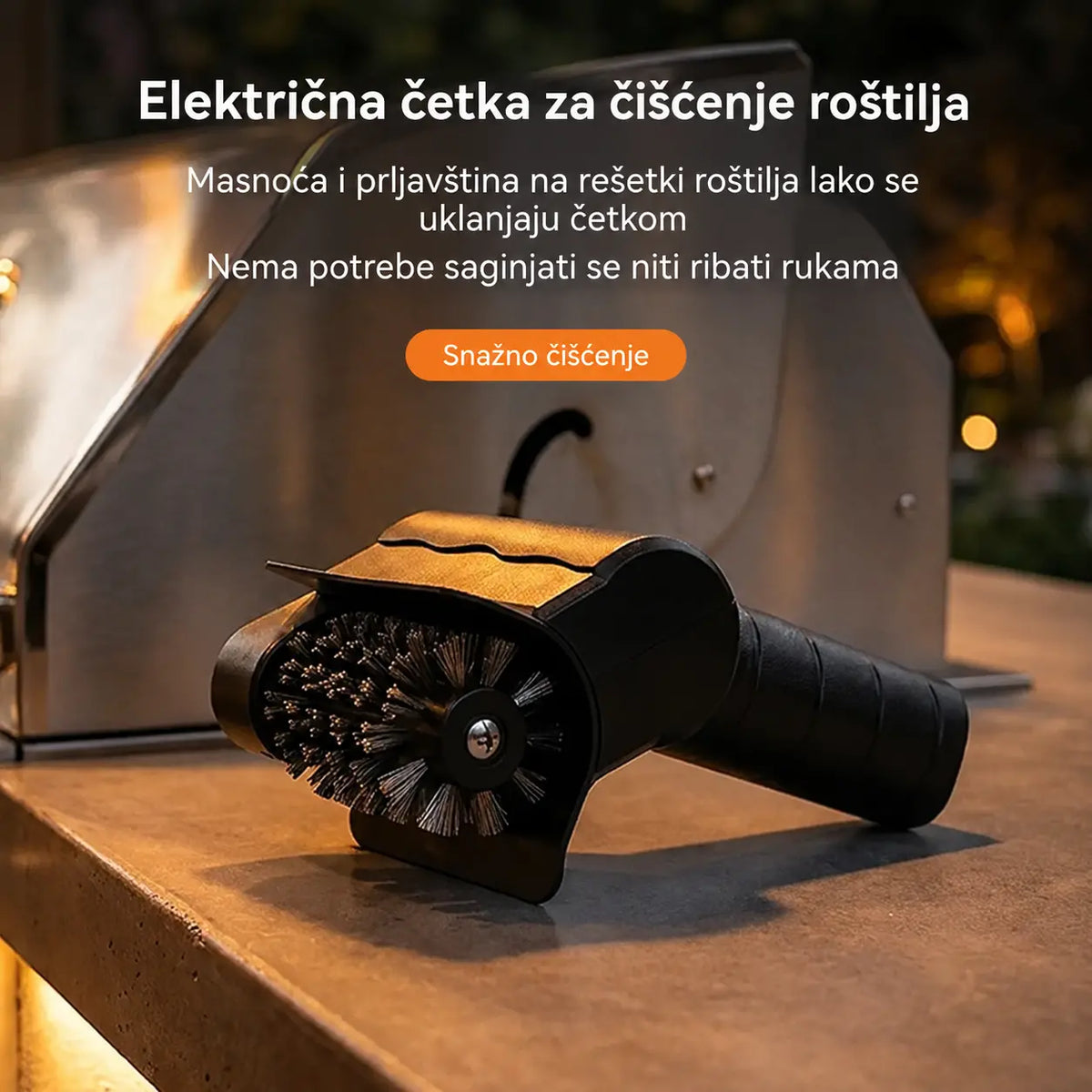 🔋🧹 Bežična električna četka za čišćenje roštilja – litijska baterija, višenamjenska i jednostavna za korištenje 🔥🍖