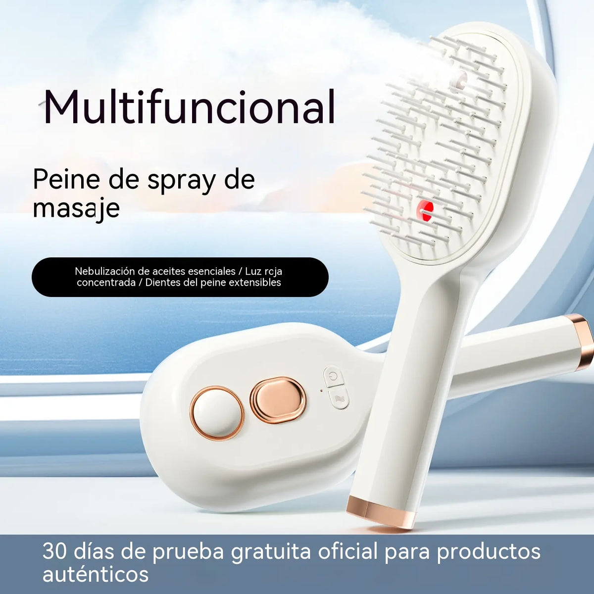 【50%OFF】💖💨Češalj s funkcijom prskanja jednim gumbom za učinkovito sprječavanje zapetljavanja kose.