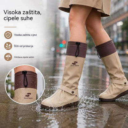 🔥🎁 Sklopive vodootporne navlake za visoke cipele: S dvostrukim protukliznim dizajnom, ovi štitnici za stopala posebno su dizajnirani za svakodnevne vožnje na otvorenom i izlete u kišne dane