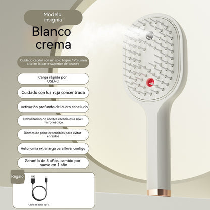 【50%OFF】💖💨Češalj s funkcijom prskanja jednim gumbom za učinkovito sprječavanje zapetljavanja kose.