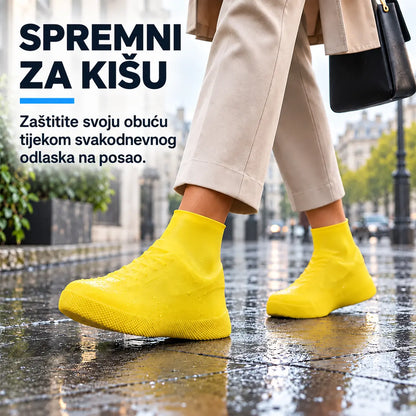 【2 para za 18 €】Spriječi da ti se tenisice smoče! Izdržljive vodootporne navlake za obuću: neklizajuće i sklopive – savršene za nošenje u torbi 🌧️