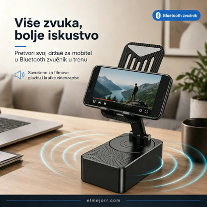 🔥 3 u 1: Bluetooth zvučnik + punjač + 360° stalak za mobitel 📱🔊⚡