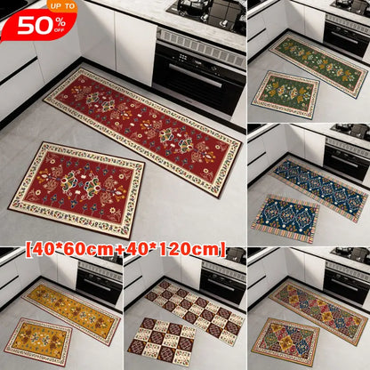 🔥【40cm × 60cm + 40cm × 120cm】🏠 Super upijajuća prostirka za pod, protuklizna, brzo se suši, lijepa i praktična – za dom