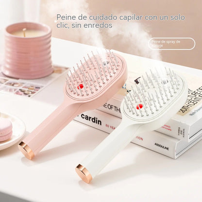 【50%OFF】💖💨Češalj s funkcijom prskanja jednim gumbom za učinkovito sprječavanje zapetljavanja kose.