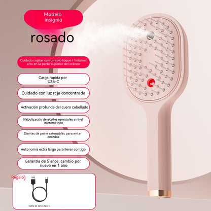 【50%OFF】💖💨Češalj s funkcijom prskanja jednim gumbom za učinkovito sprječavanje zapetljavanja kose.