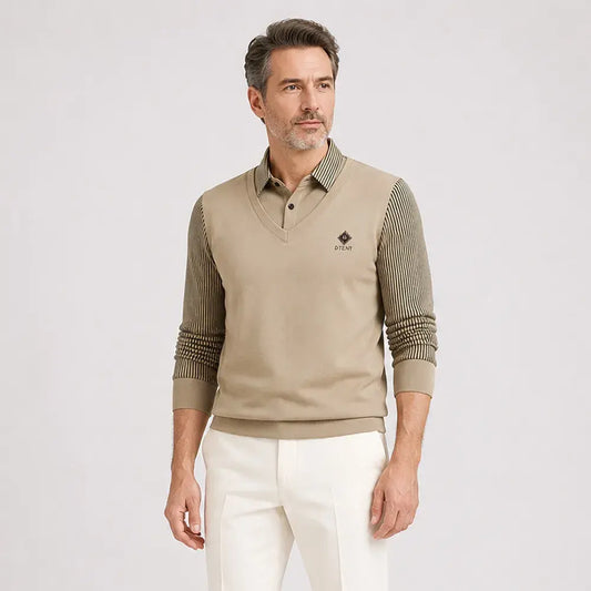 👔🔥【M-4XL】Nova muška polo majica za srednju i stariju dob, zimska, plus size, s ovratnikom i podstavom od flisa