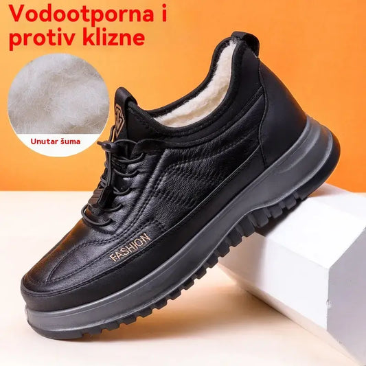 ⛄🔥【39-45】2026 Muške zimske ležerne sportske cipele, prava koža, vodootporne, mekani potplat i baršun