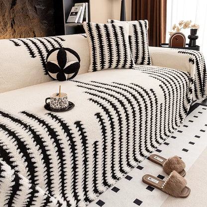 🎉Posebna ponuda! 🛋️Mekane i protuklizne plišane navlake za kauč【180 × 130 cm】