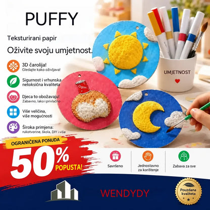 🎁Posebna iznenađujuća ponuda! 🔮Ovladajte čarolijom crtanja! 👩‍🎨Papir za crtanje s teksturom pjene
