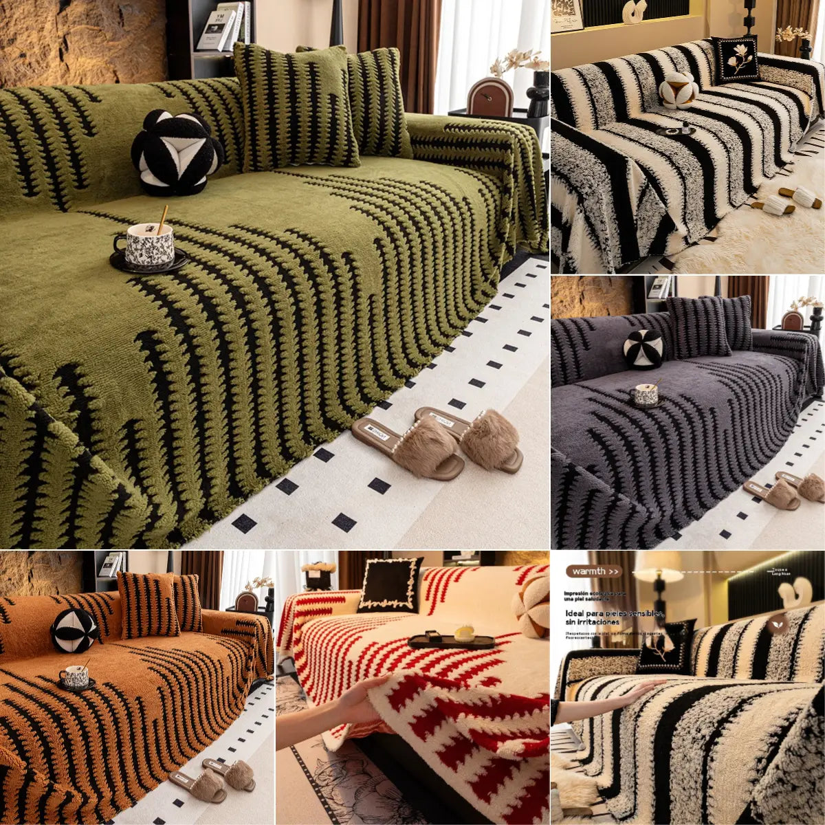 🎉Posebna ponuda! 🛋️Mekane i protuklizne plišane navlake za kauč【180 × 130 cm】