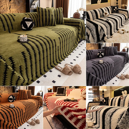 🎉Posebna ponuda! 🛋️Mekane i protuklizne plišane navlake za kauč【180 × 130 cm】
