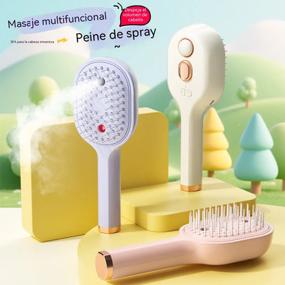 【50%OFF】💖💨Češalj s funkcijom prskanja jednim gumbom za učinkovito sprječavanje zapetljavanja kose.