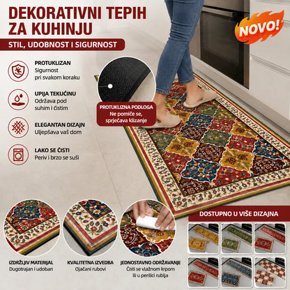 🔥【40cm × 60cm + 40cm × 120cm】🏠 Super upijajuća prostirka za pod, protuklizna, brzo se suši, lijepa i praktična – za dom