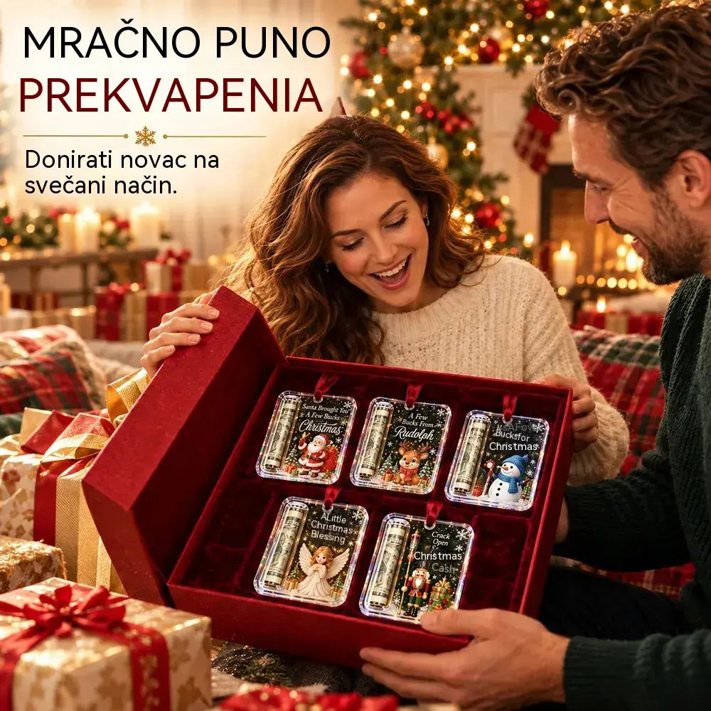 🎄 Božićni ukras za novac ✨ Ukras za božićno drvce koji skriva novčanice – kreativan i iznenađujući blagdanski poklon.